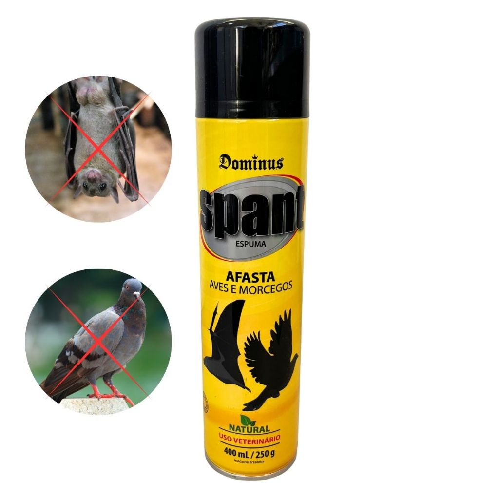 Repelente Spant Aves Morcegos 400ml Espanta em Oferta na Shopee