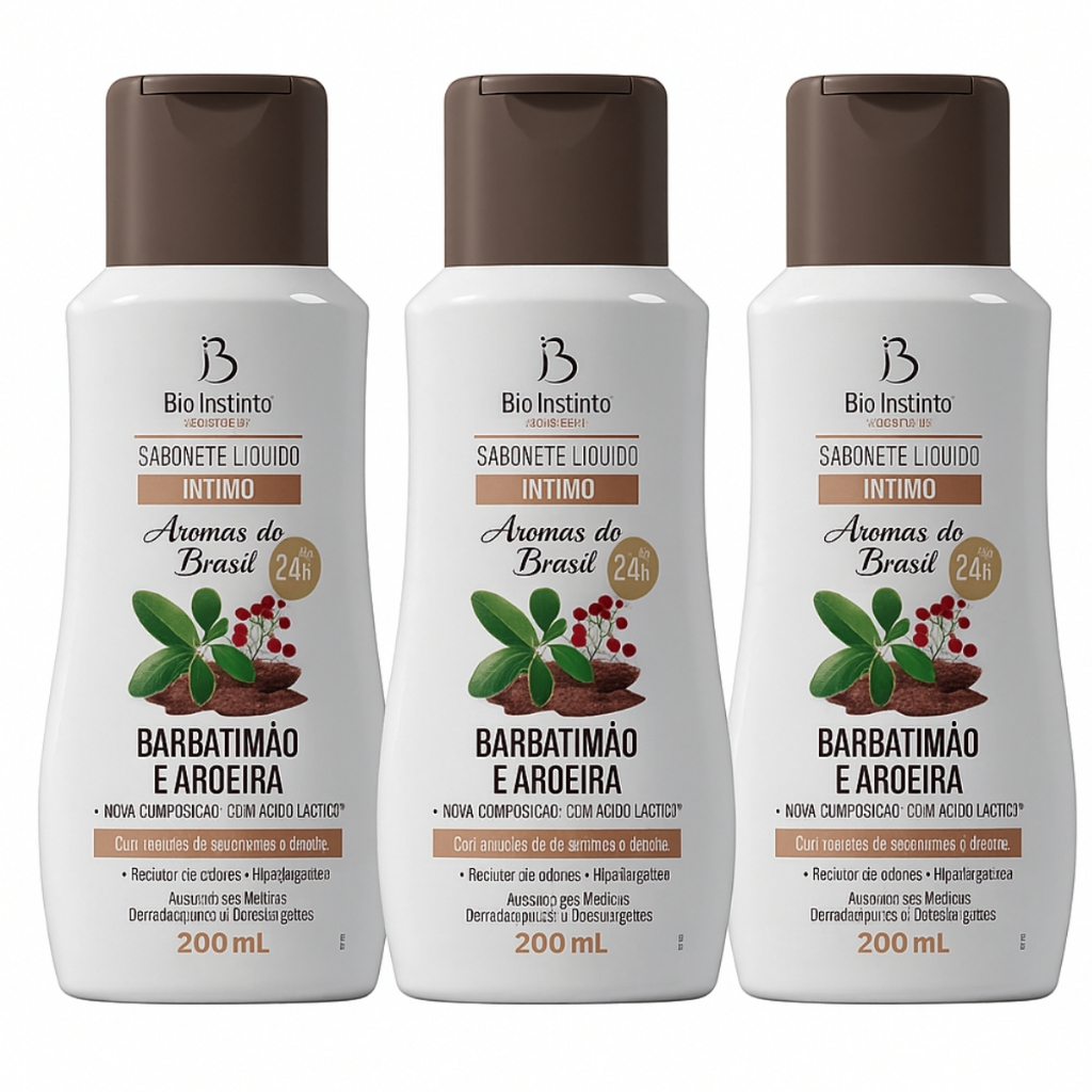 Kit 03 Aroeira Barbatimão 200 Ml Cada