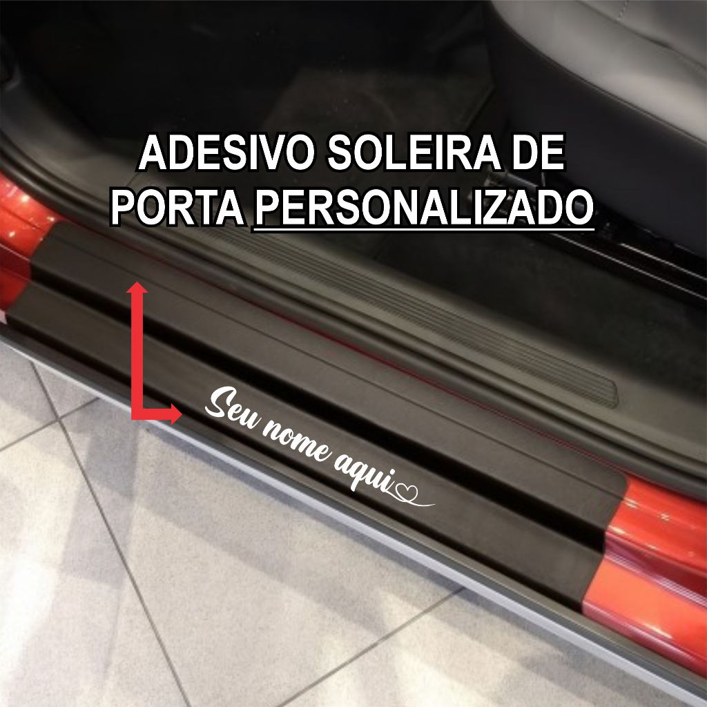 Adesivo Vazado Nome Personalizado Soleira Carro Namorada em Oferta na Shopee