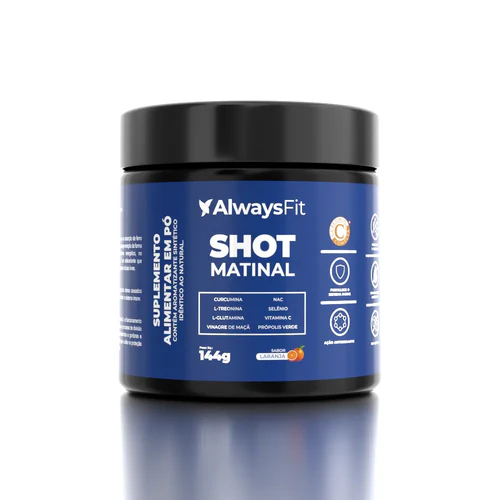 Shot Matinal Always Fit - Curcumina, Glutamina, NAC, Vinagre de Maçã, Própolis Verde, Vit. C e + - 1 Un