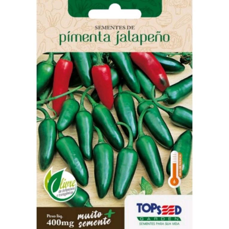 Semente Pimenta Jalapeno Topseed Garden - Comprar com Melhor Preço em Essenciais para Culinária
