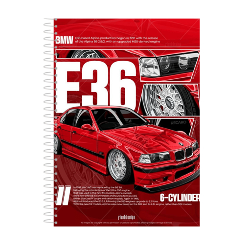 Caderno  Bmw E36 1, 10 ou 20  matérias em Oferta na Shopee