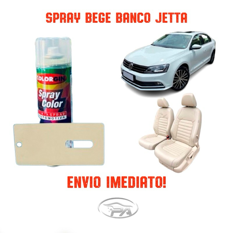 Tinta Spray Banco Bege Jetta Couro em Oferta na Shopee