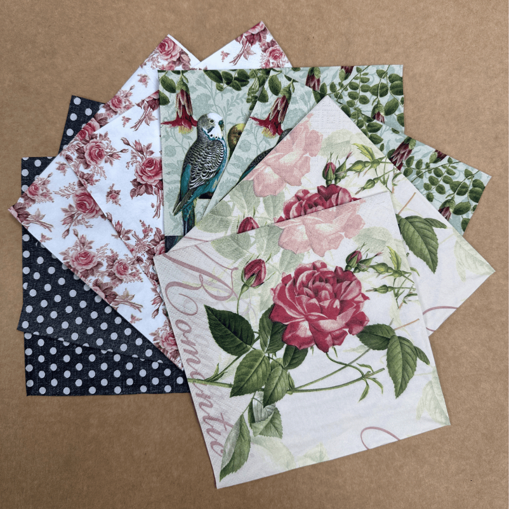 Kit De Guardanapo Para Decoupage em Oferta na Shopee