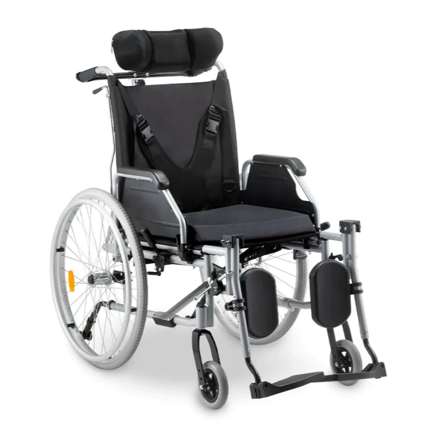 Cadeira de Rodas Reclinável D700 Dellamed Em Alumínio Dobrável Até 130kg