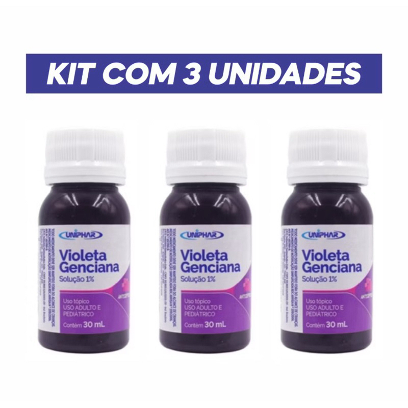 Violeta Genciana 30ml Solução 1% - Uniphar