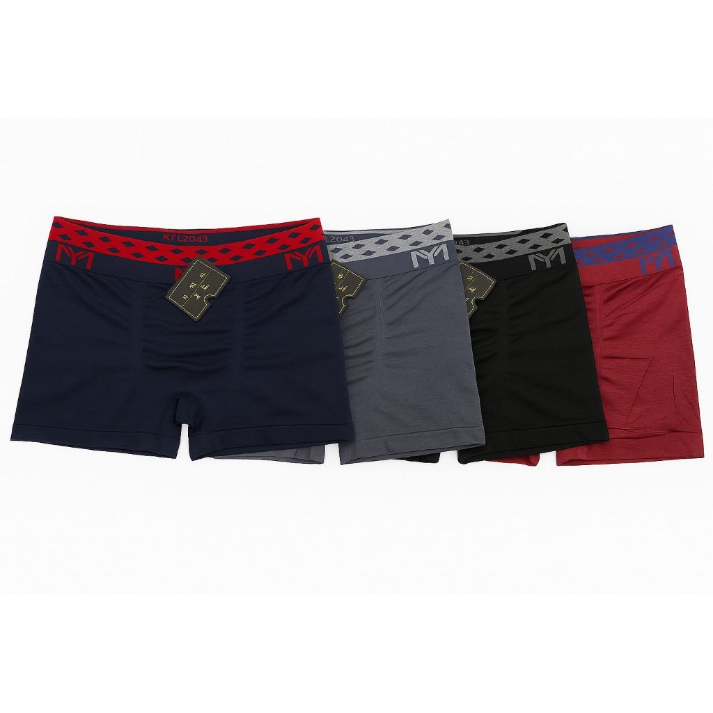 Kit 3 Cuecas Boxer Masculina Microfibra Confortável Macia Microfibra Dia a Dia Preta