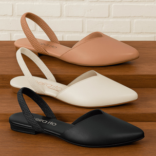 Sapatilha Aberta Beira Rio Bico Fino Confortável Macia Elegante Básica Feminina Trabalho 4134.446 em Oferta na Shopee