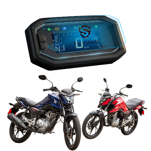 Película protetora painel Nova CG 160 Titan Fan Start 2025 em diante proteção de painel antirrisco