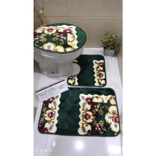 Tapete 3 Peças De Banheiro Com Estampa Floral 3D Antiderrapante! em Oferta na Shopee