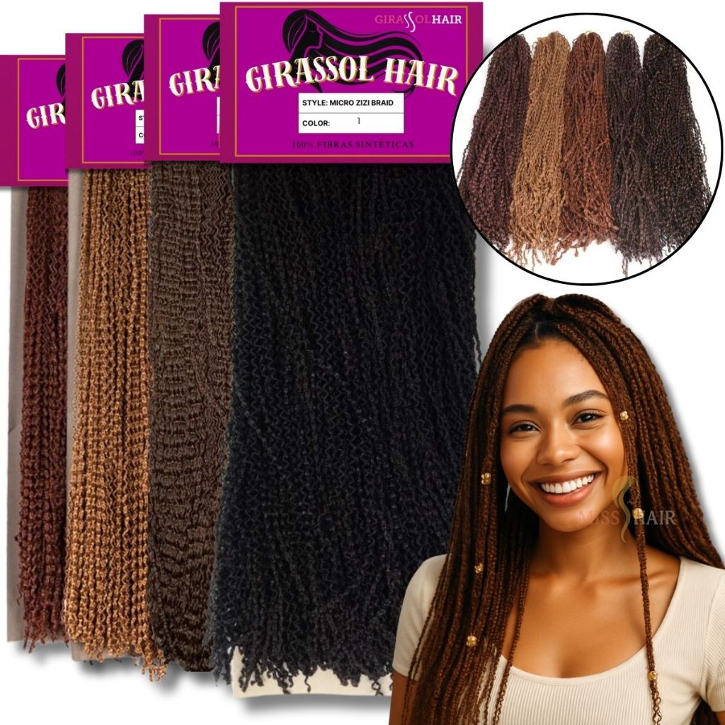 Cabelo Micro Zizi Miojinho Kanecalon Pacotão - 320g ou 350g