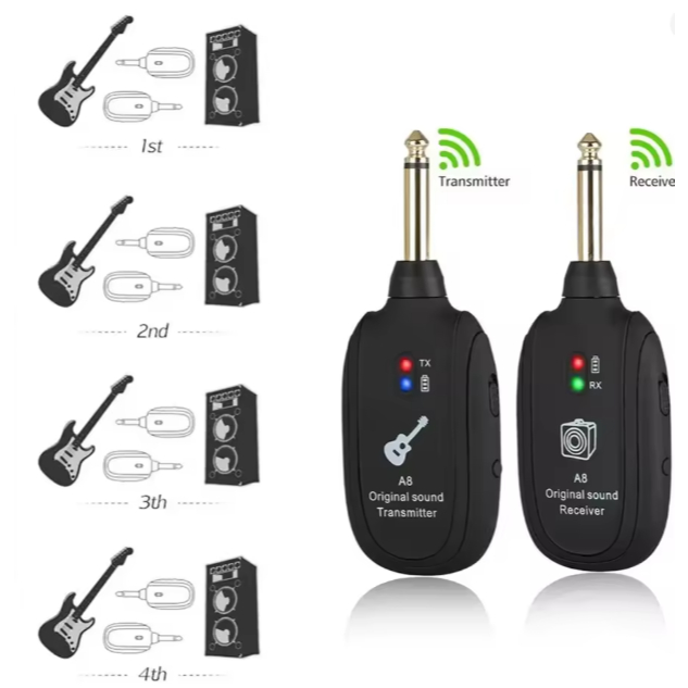 TRANSMISSOR RECEPTOR SEM FIO UHF A8 - RX-TX