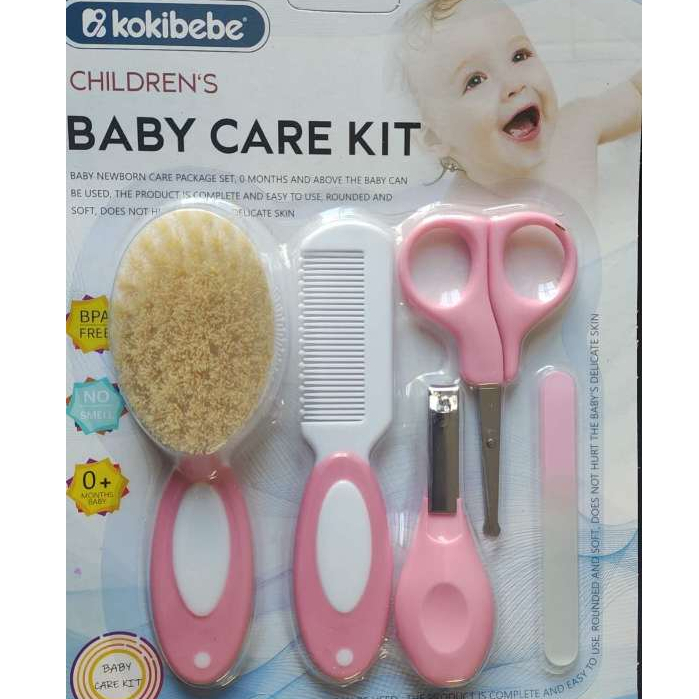 Kit Higiene Bebê Completo 5 Peças - Para Recém-Nascido com Escova Macia