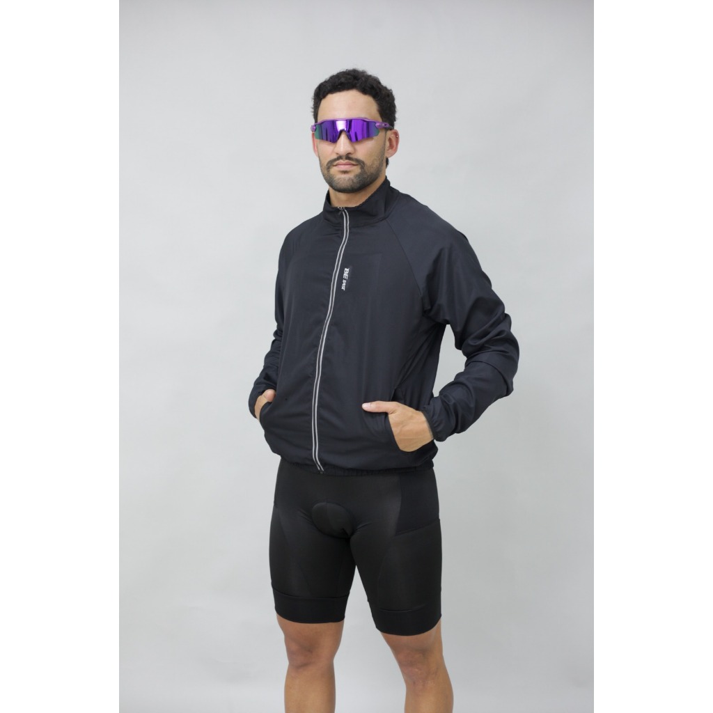 Jaqueta Corta Vento Blusa Bolsos Ciclismo Esporte Impermeavel Unissex Feminino Masculino Mtb Speed