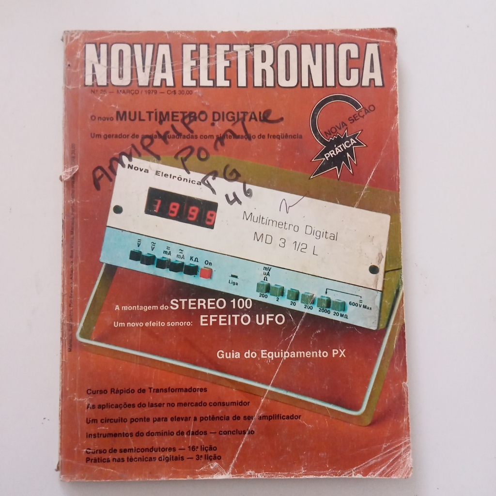 Revista Nova Eletrônica No 25 Multimetro Digital (Usado)