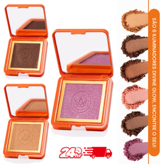 ILUMINADOR COMPACTO DIVINE GLOW MARI MARIA NOVA EMBALAGEM em Oferta na Shopee