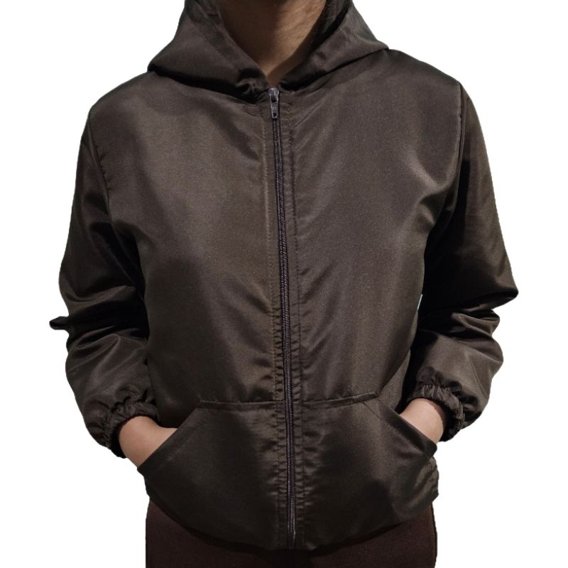 jaqueta corta vento infantil juvenil unisex tactel com bolso, liso