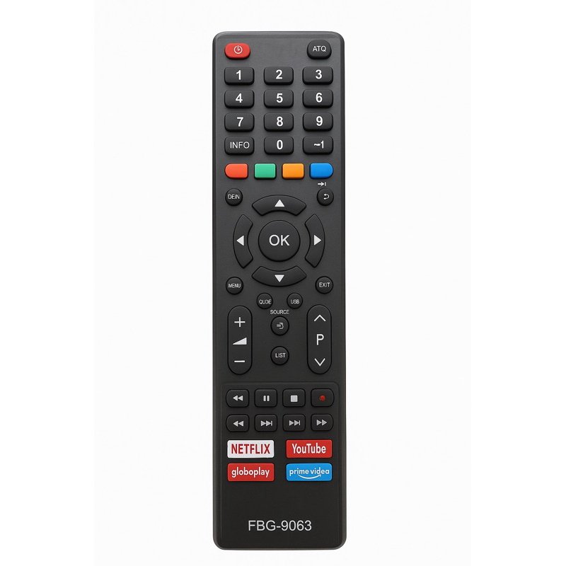Controle Remoto Para Tv Philco Britânia Compatível Com Smart Tv Philco Netflix YouTube