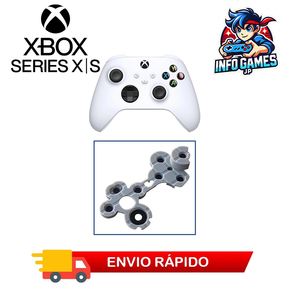 Borracha Condutiva para Controle Xbox Series X|S – Reparo de Botões com Alta Precisão Original
