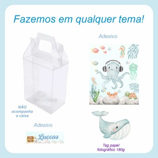 KIT DE ADESIVO E APLIQUE PARA CAIXA DE ACETATO - FAÇO QUALQUER TEMA em Oferta na Shopee