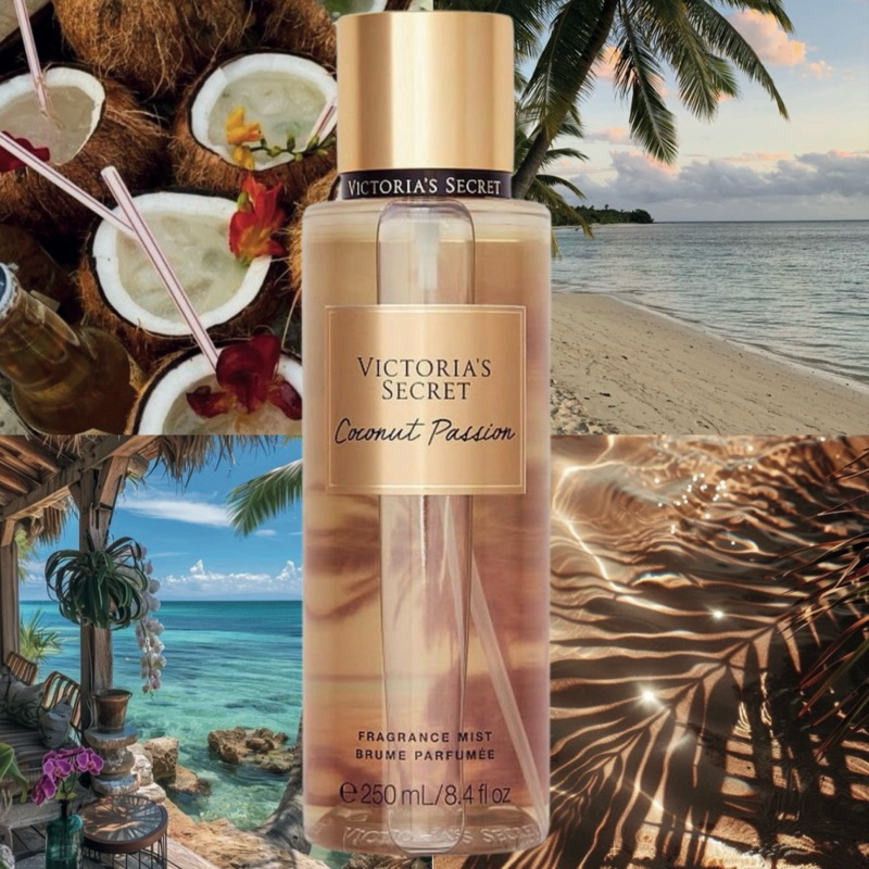 Body Splash Victoria’s Secret Coconut Passion 250ml - Perfume Feminino Tropical, Doce e Refrescante