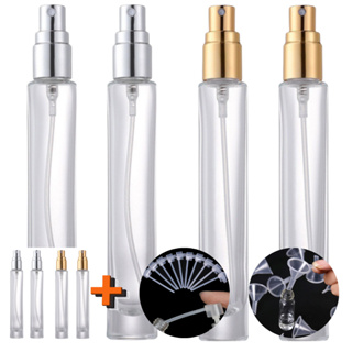4X Porta Perfume 10ml Vidro Spray com Funil e Bico de Transferência Mini Frasco Recarregável Portátil em Oferta na Shopee