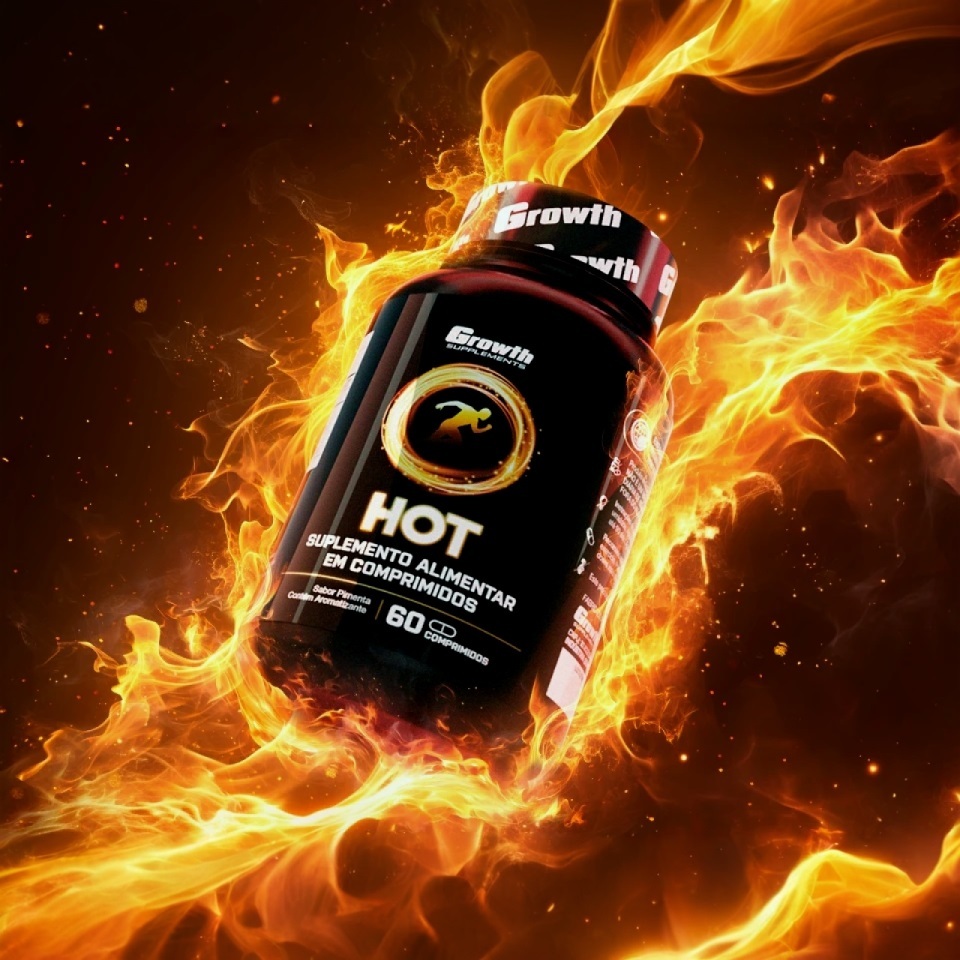 HOT Termogênico 60 Comprimidos Capsula QUEIMA DE GORDURA emagrecedor - Growth Supplements