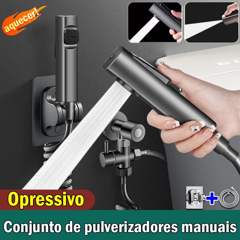 Kit Banheiro Ducha Higiênica Com Mangueira flexível com mola e suporte em Oferta na Shopee