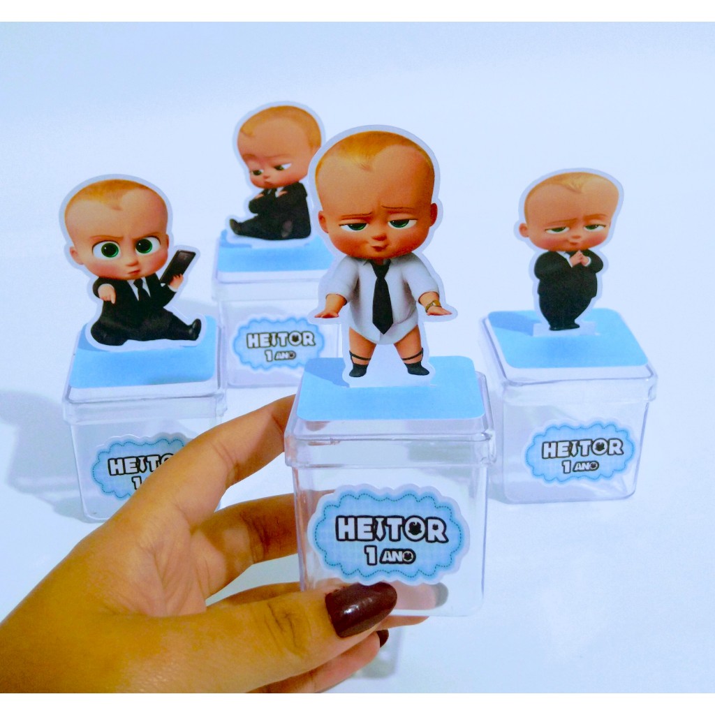 Aplique de caixinha acrílica Poderoso Chefinho em Oferta na Shopee