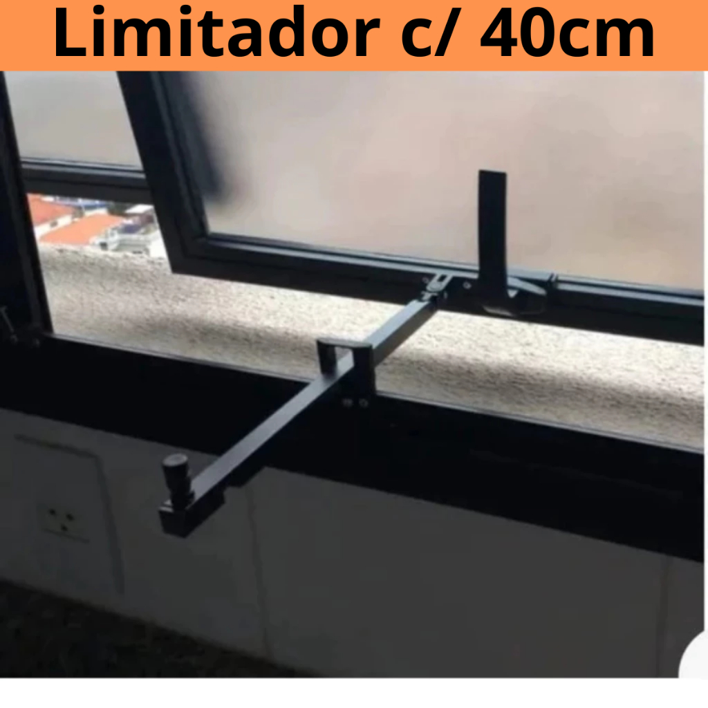 Haste Puxador Janela Maxim Ar De Alumínio Frontal - 40cm