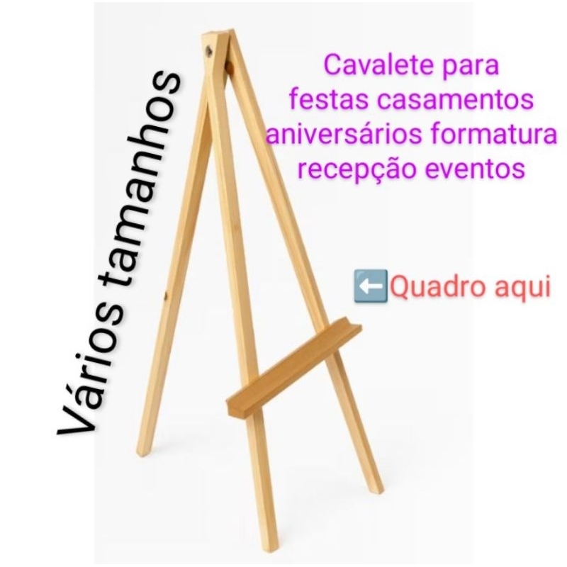 Cavalete para festas casamentos aniversários recepção eventos em geral em Oferta na Shopee