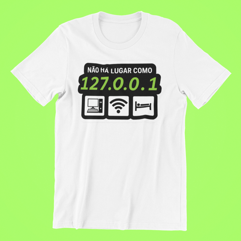 Camiseta unissex 127001 ip adress endereço localhost programador programação casa