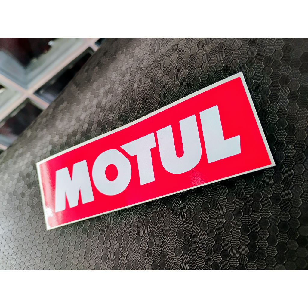 Adesivo Premium logo Oficial MOTUL P/ Carro ou Moto com RELEVO Profissional em Oferta na Shopee