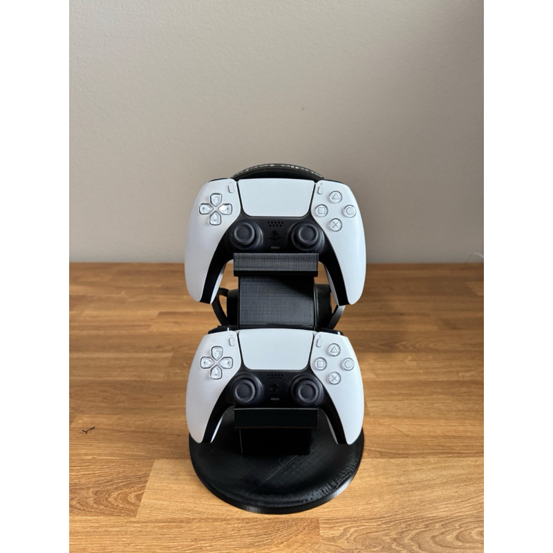 Suporte para Fone e 2 Controles de Videogame PS3 PS4 PS5 Xbox Organizador Moderno