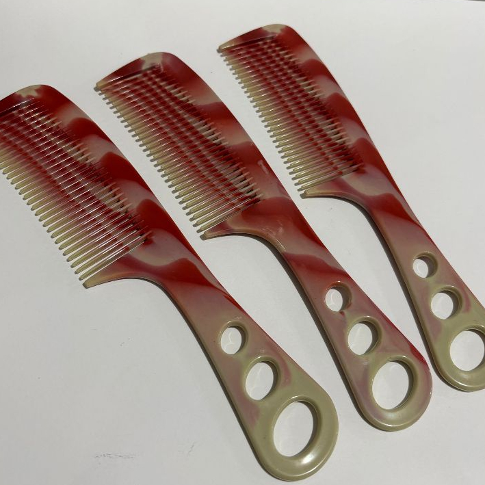 Kit 1/2/5/10 Pente De Cabelo Plástico Estampado em Oferta na Shopee