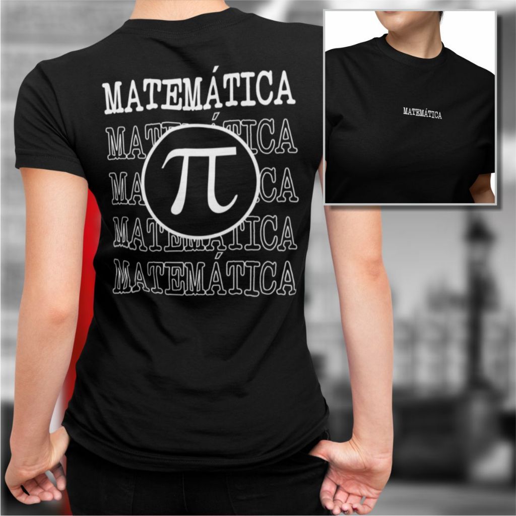 Babylook Matemática Camiseta Feminina Professora 100% Algodão Manga Curta Gola Redonda Varias Cores