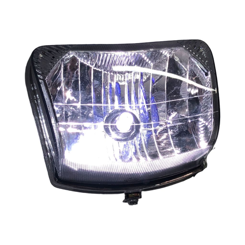 Farol Optico Completo Pop 100 + Lampada Super branca em Oferta na Shopee