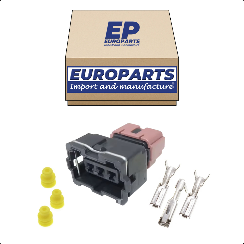 Soquete plugue conector 3 vias do sensor de detonação do Golf MK3 1.8 GL 2.0 GLX GTI 2.8 VR6