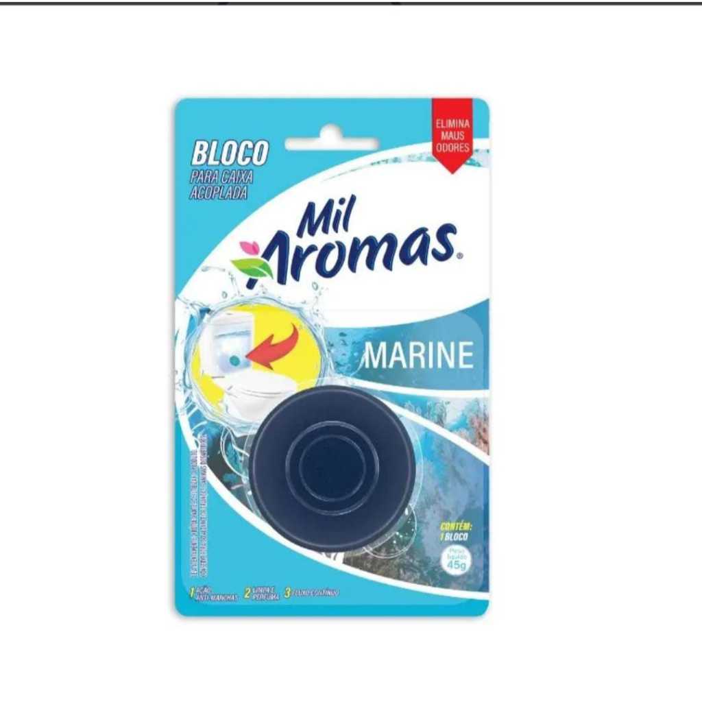 Bloco Sanitário para Caixa Acoplada 45g Cheiro para Vaso Sanitário Mil Aromas