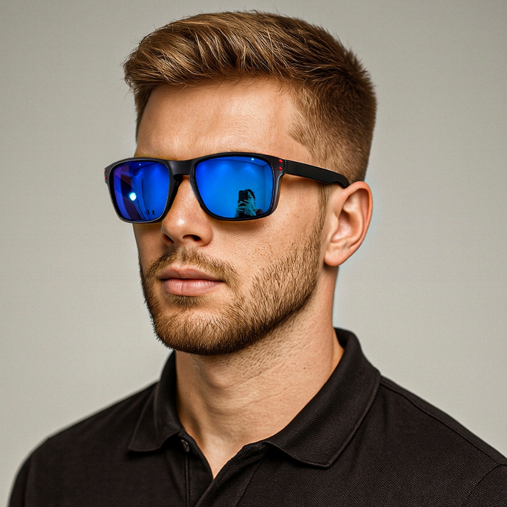 Óculos de Sol Masculino Polarizado Moderno Espelhado Várias Cores