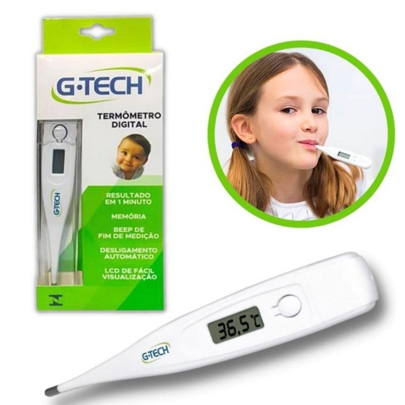 Termometro Digital Gtech Termômetro Digital Clínico Termometro Digital Infantil e Adulto