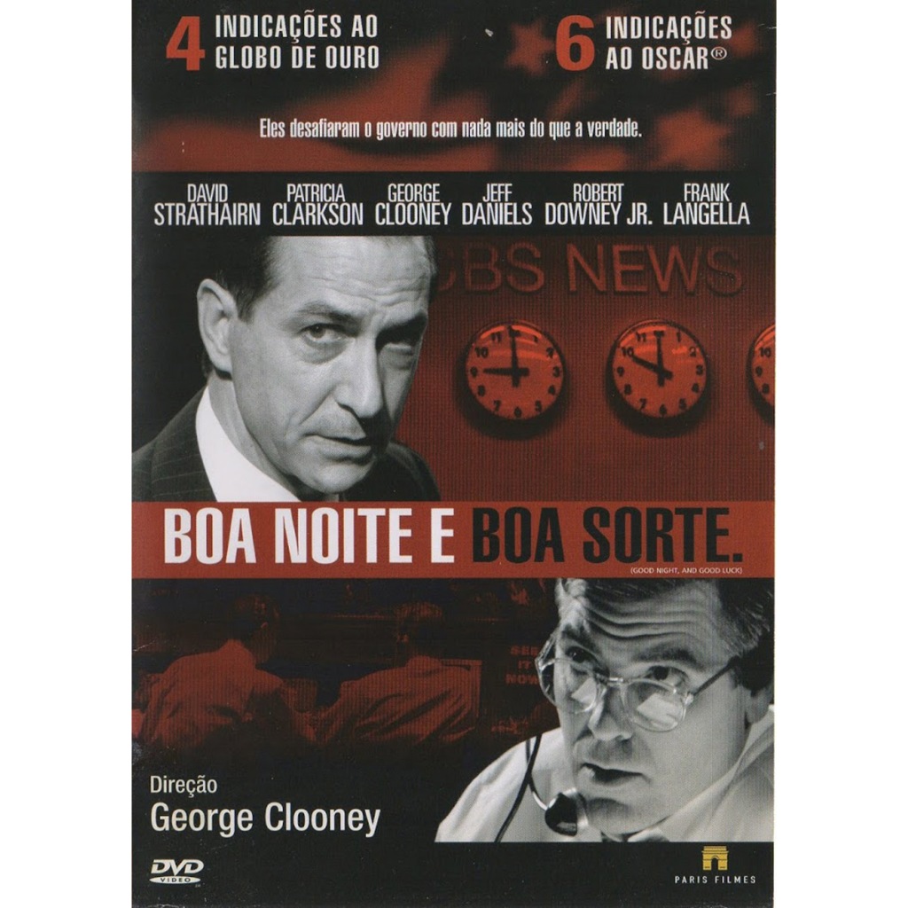 Dvd Boa Noite e Boa Sorte