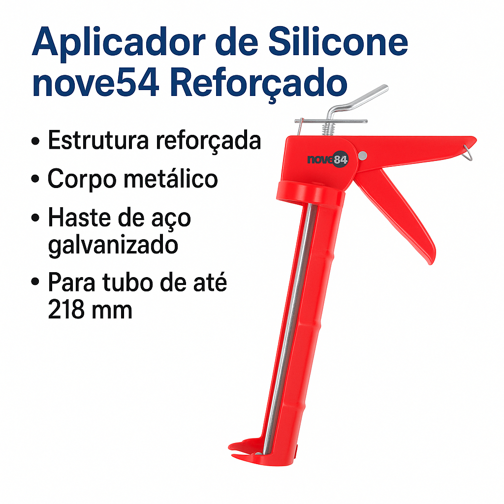 Silicone Acético Branco 256g + Aplicador Silicone - Vedação, Impermeável, Ideal para Infiltração, Janelas, Pisos