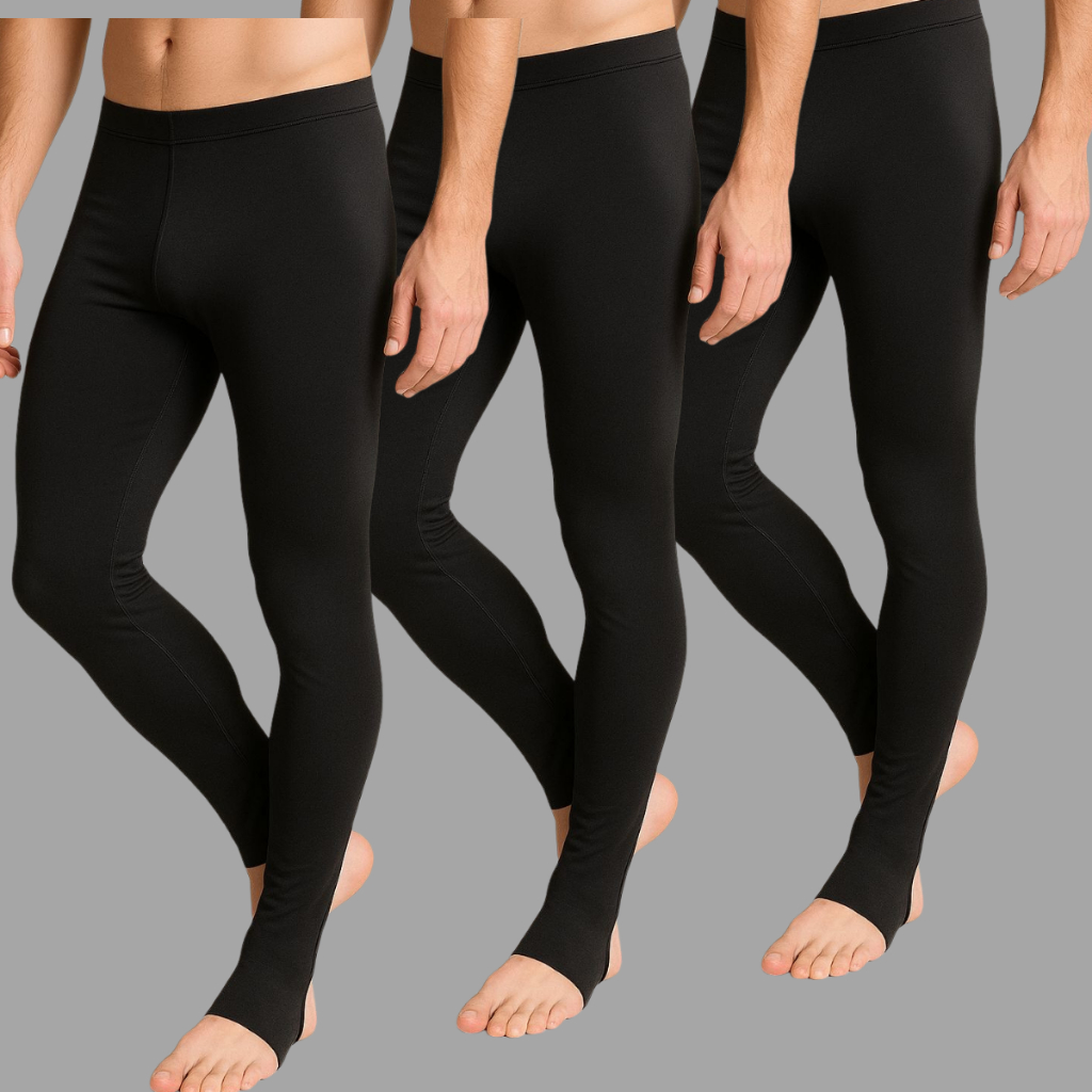 Kits Calça Térmica Masculina Com Forro Peluciado Leg Segunda Pele Inverno Frio Motoqueiro