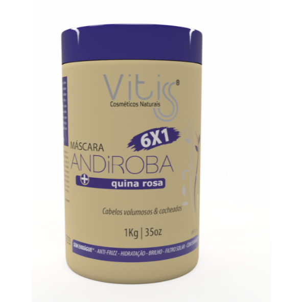 Máscara Andiroba+Quina Rosa Vitiss 1kg. em Oferta na Shopee