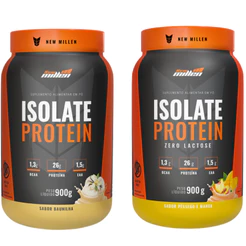 Kit 2x Isolate Beef Protein Pote 900g Proteina da Carne - New Millen