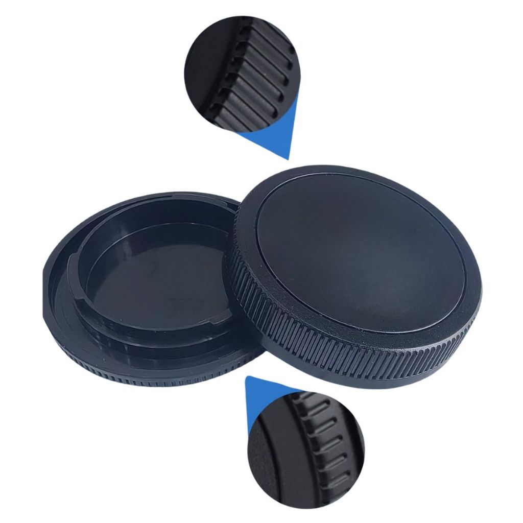 Kit Tampa Corpo e Lente para Câmera Canon EOS DSLR