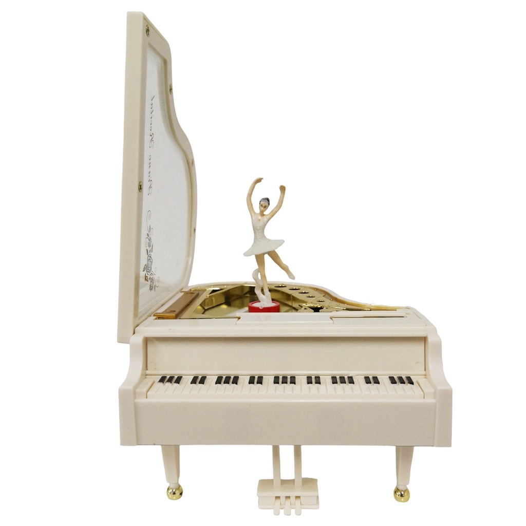 Caixinha de Música Formato Piano Com Bailarina Dançarina em Oferta na Shopee