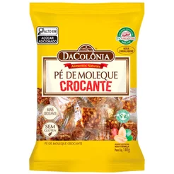 Doce de Amendoim Pé de Moleque Crocante 140g - Dacolônia