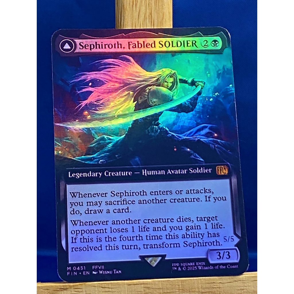 Cards Final Fantasy - Sephiroth, Fabled Soldier / Sephiroth, One-Winged Angel - FOIL - Proxy